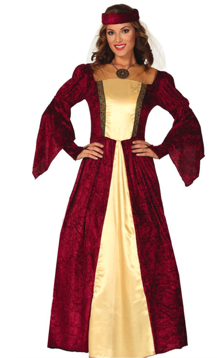 Traje Senhora medieval para mulher
