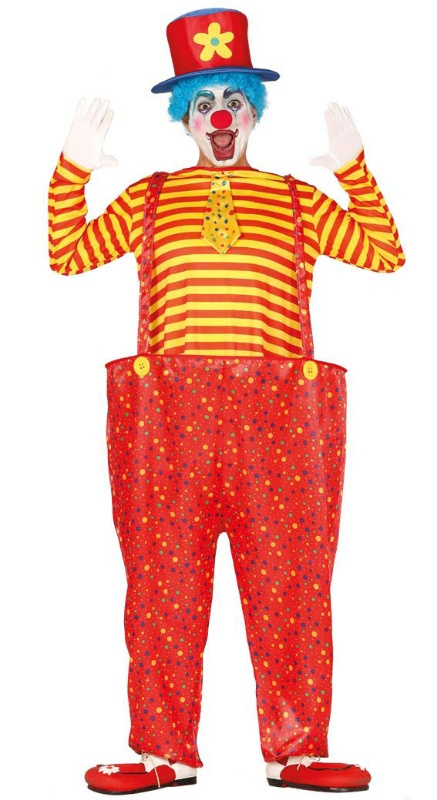 Disfraz Payaso a rayas adulto