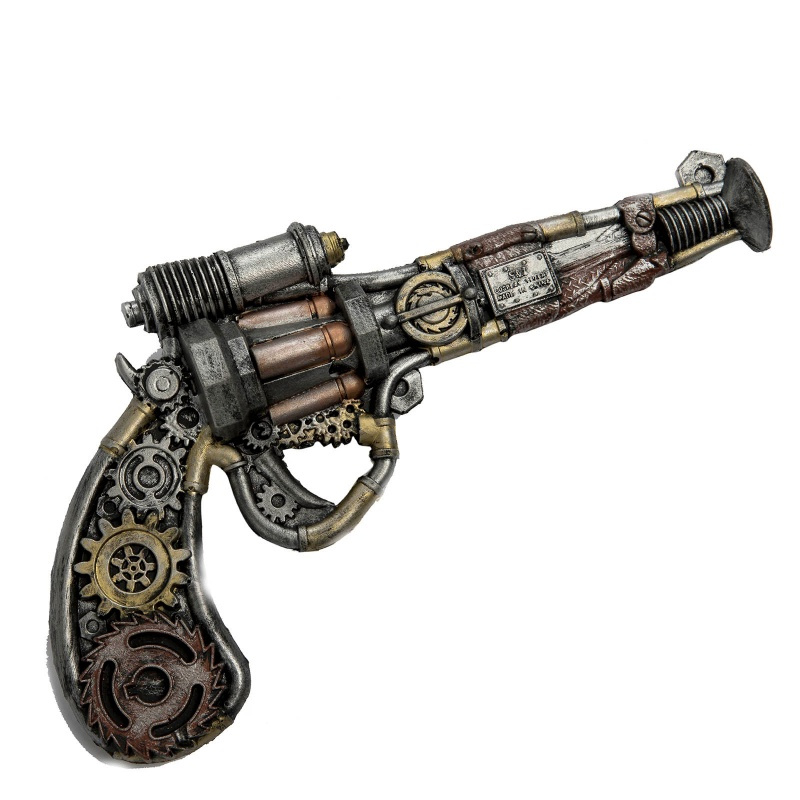 Revolver Steampunk mecanismos foam
