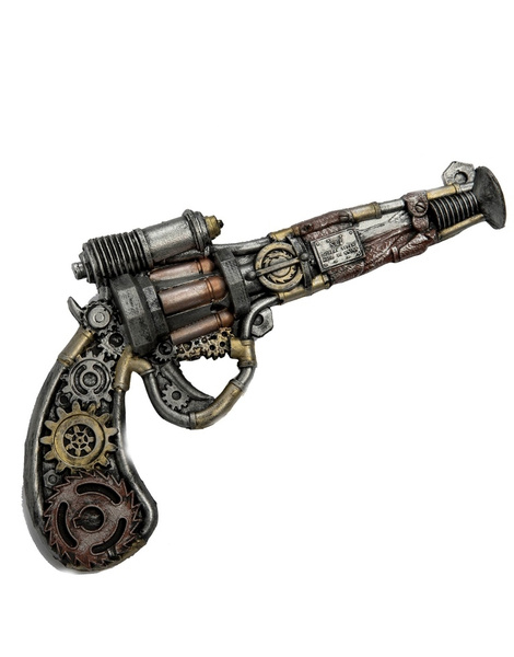 Revolver Steampunk mecanismos foam