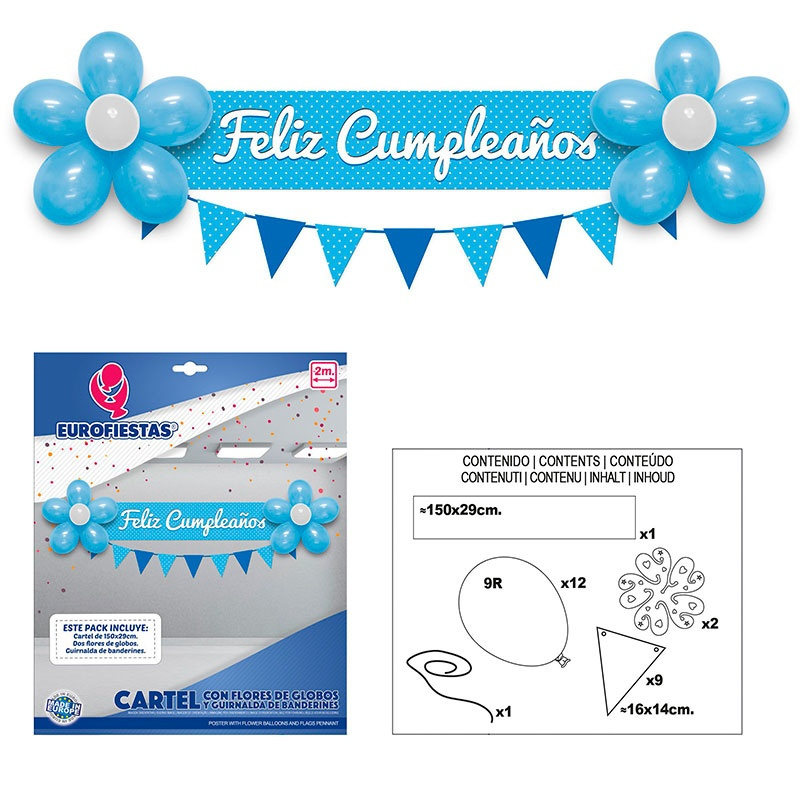 Cartel Feliz Cumpleaños Celeste