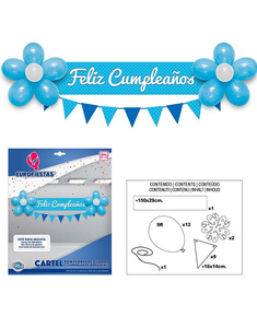 Cartel Feliz Cumpleaños Celeste