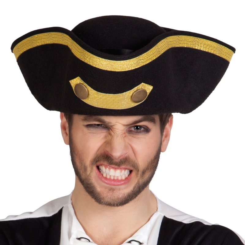 Sombrero Tricornio pirata adulto