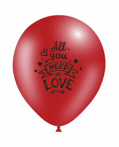 Blister 8 Globos All You Need Is Love