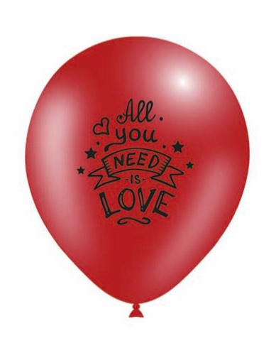 Blister 8 Globos All You Need Is Love