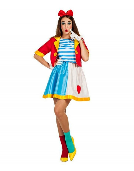 Disfraz Payasa circo para mujer