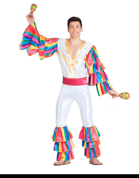 Disfraz Rumbero blanco para hombre