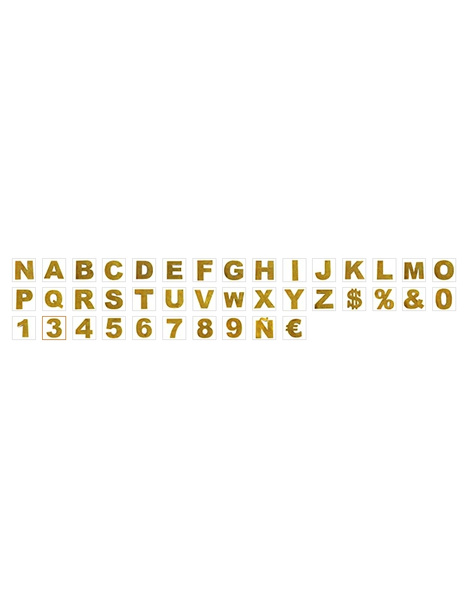 Letra 20 cm Times purpurina colores