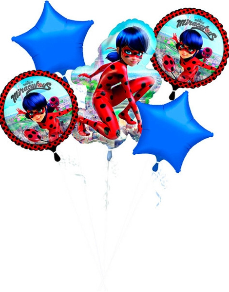 Ramo de globos foil Ladybug