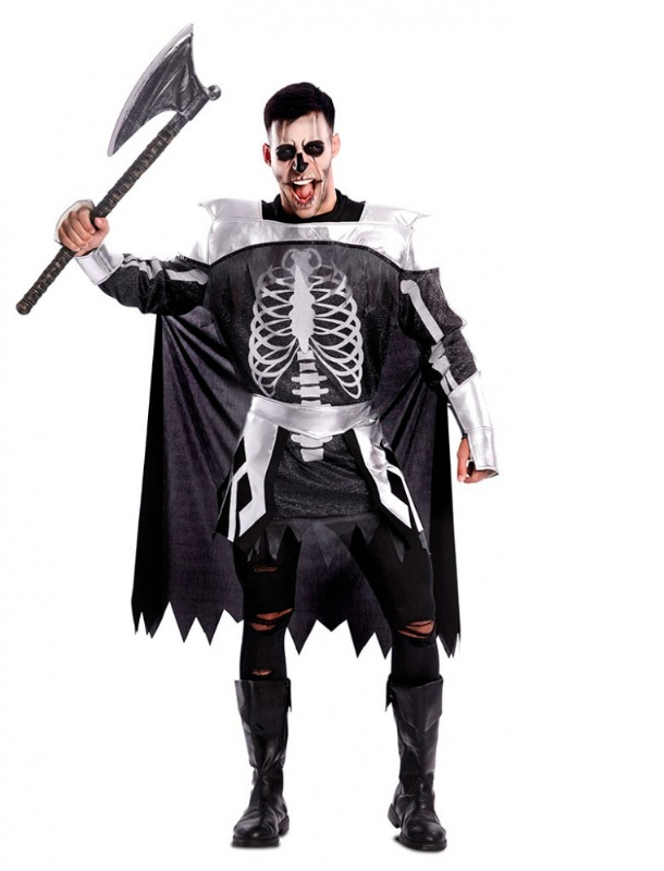 Disfraz Esqueleto medieval para hombre