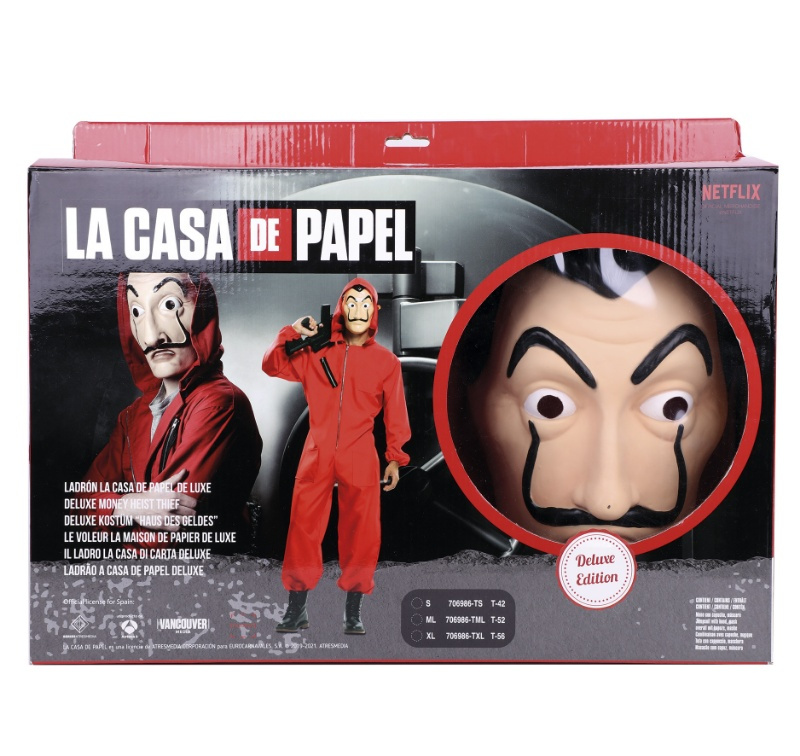 Disfraz La Casa de papel deluxe adulto