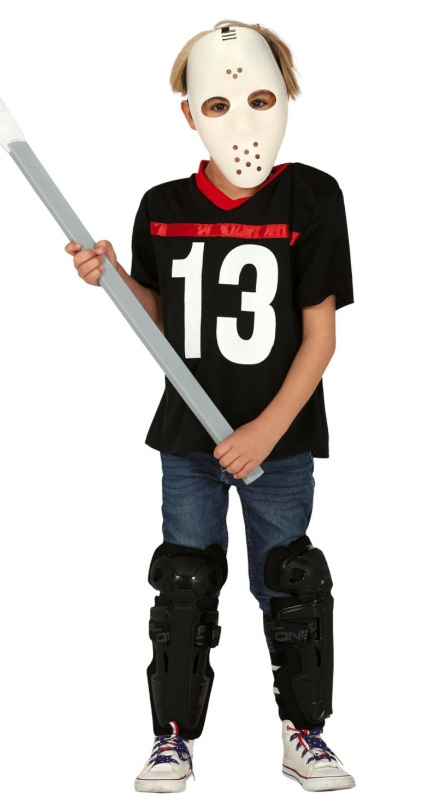 Disfraz jugador hockey asesino niño