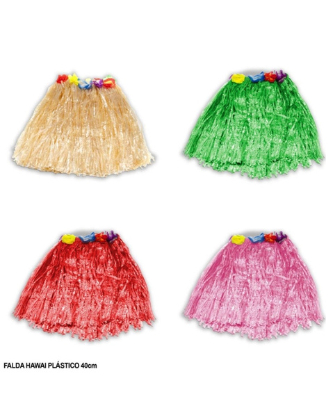 Falda Hawaiana Infantil colores 40 cms