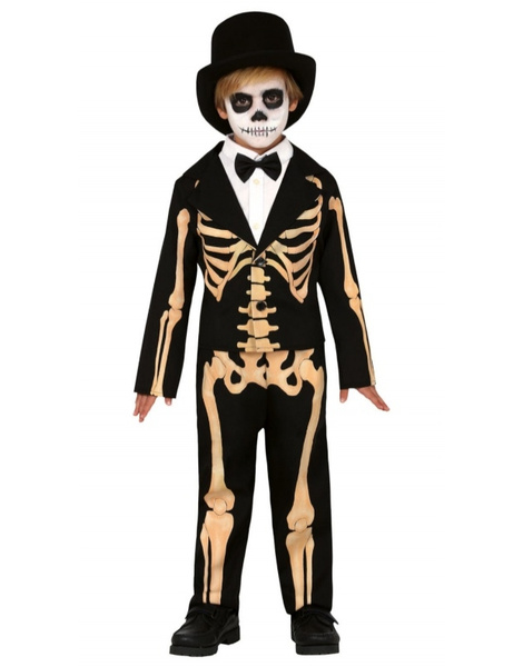 Alarmante Prescripción Matemático Elegante Disfraz De Esqueleto Para Niños - Fiesta Halloween