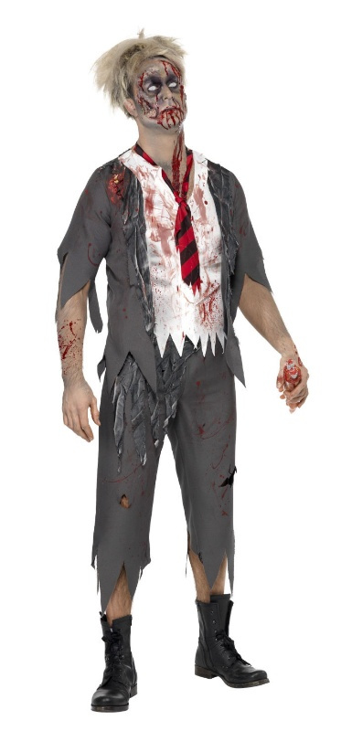 Disfraz de Colegial Zombie para hombre