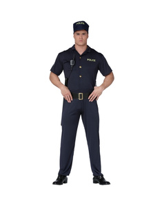 Inspección sed juguete Disfraz agente de policía adulto