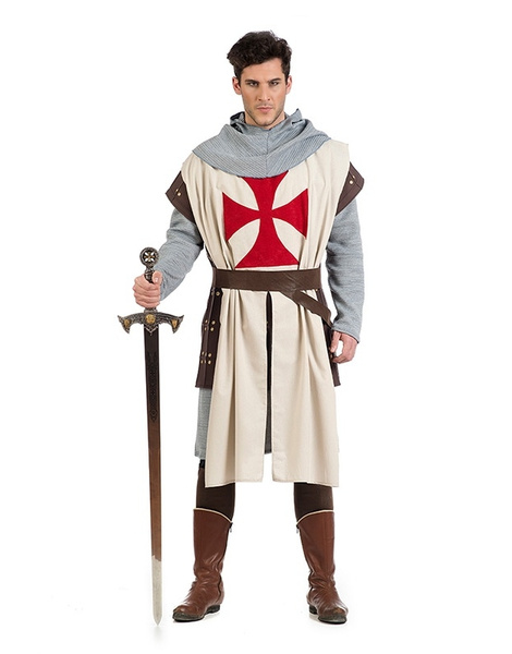 cápsula Marty Fielding Galantería Disfraz Templario Caballero Medieval Hombre