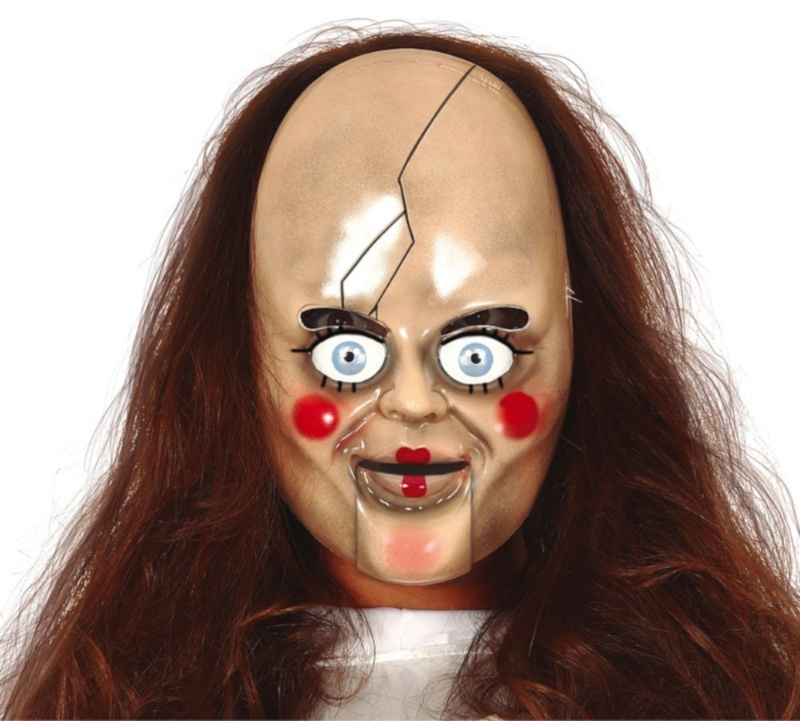 Máscara muñeca terror pvc