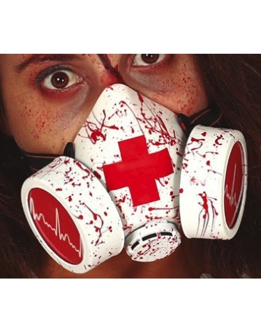 Máscara de Gas ensangrentada