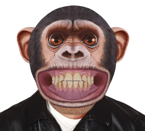 Máscara gigante Chimpancé Goma EVA