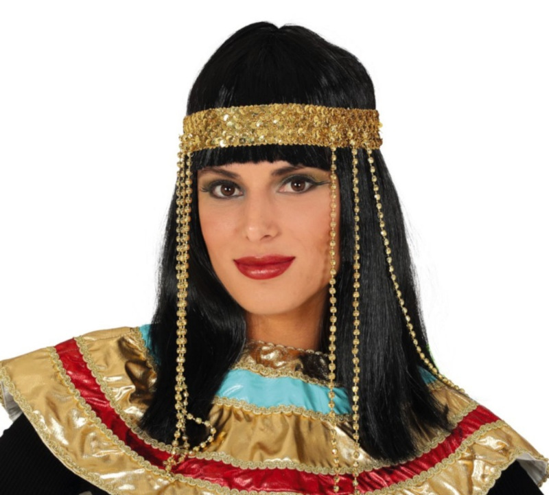Peluca Egipcia con diadema