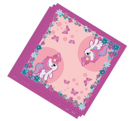 Servilletas Unicornio 33x33cms. 20 uds.