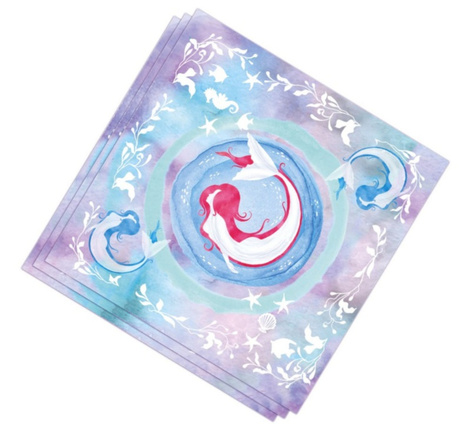 Servilletas Sirena 33x33cms. 20 uds.
