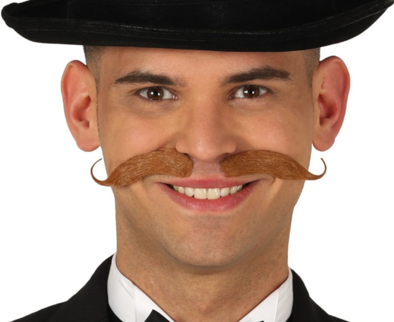 Bigode bávaro marrom