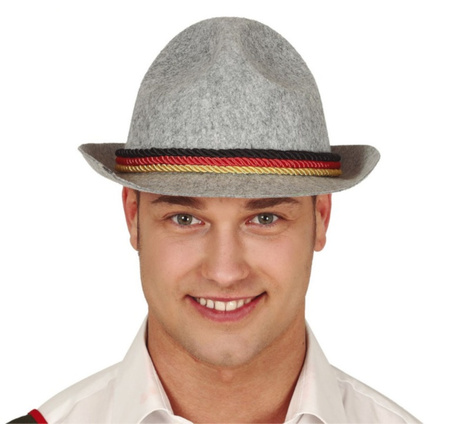 Sombrero fieltro gris tirolés adulto