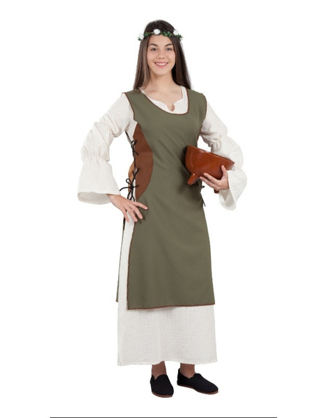 traductor Sala Subir Disfraz Campesina Medieval de Mujer