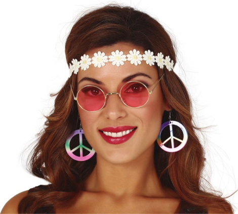 Conjunto Hippie: Gafas+pendiente+cinta