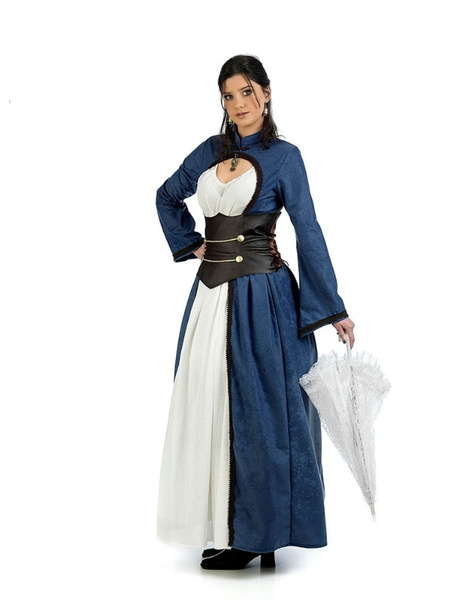 Azul Tomar represalias a pesar de Disfraz Dama victoriana para mujer luxe