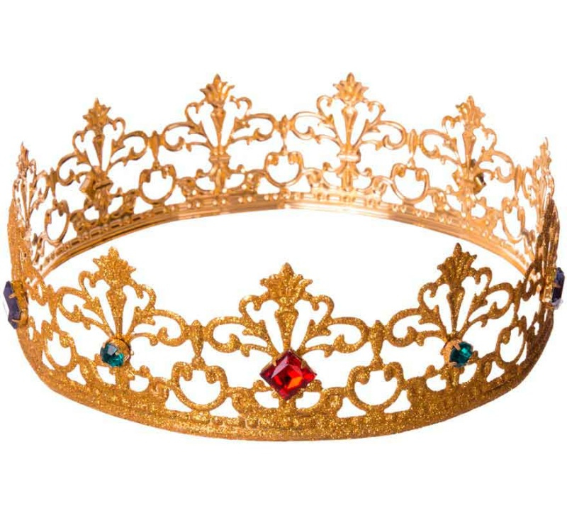 Corona Rey metálica adulto
