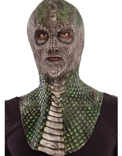 Máscara completa Reptil látex