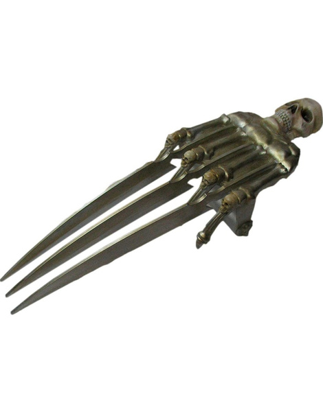 Guantes con cuchillas esqueleto 43cm.
