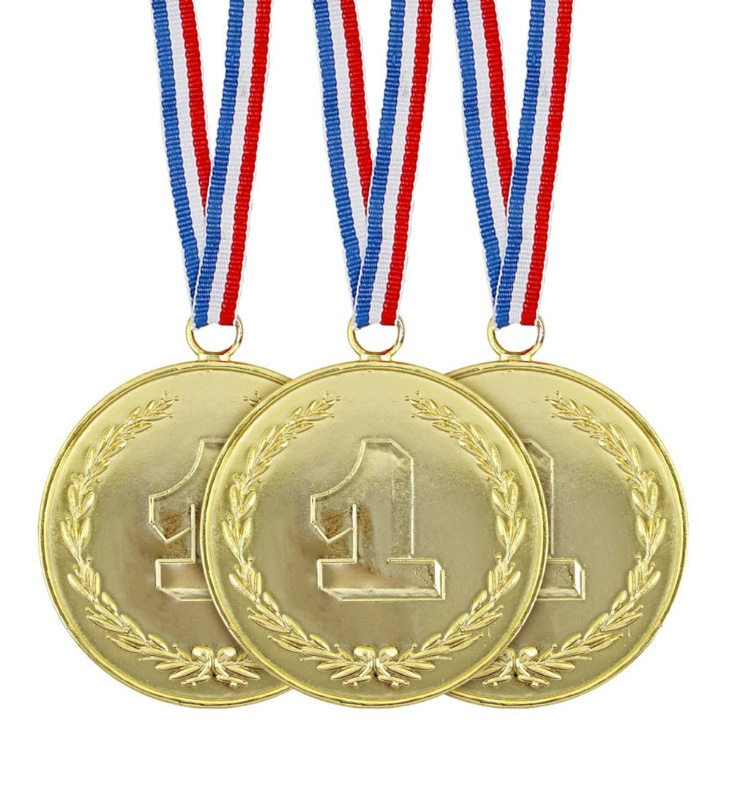 Set 3 medallas doradas