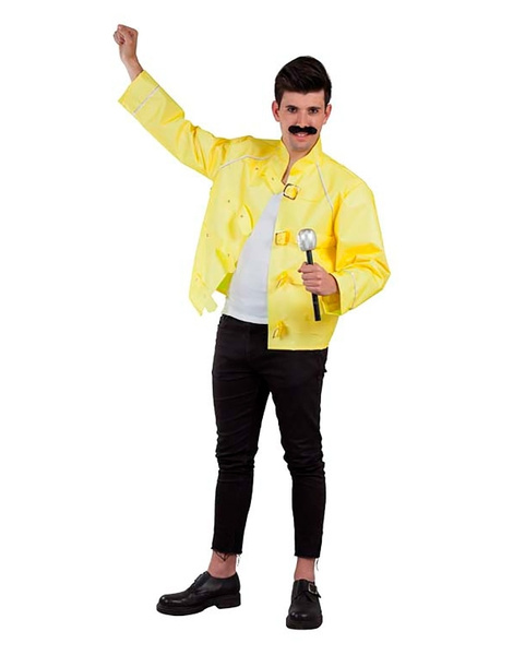 Casaco amarelo Rocker adulto