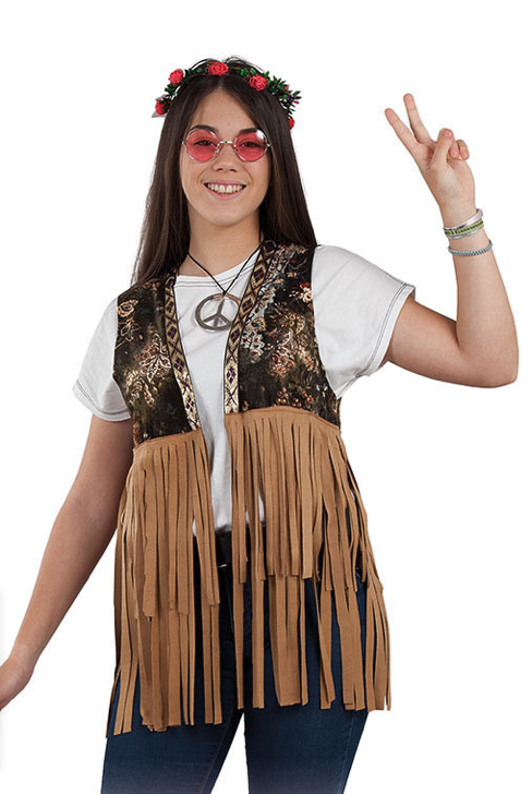 Colete hippie para mulher
