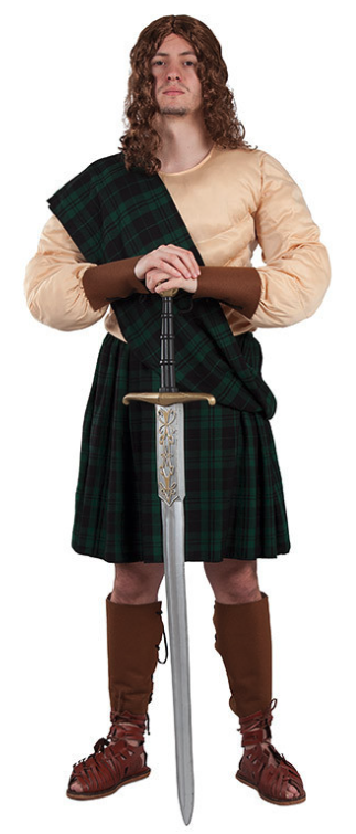 Fato de bárbaro escocês para homem
