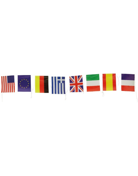 Bandera Internacional papel 50M. 15x20cm