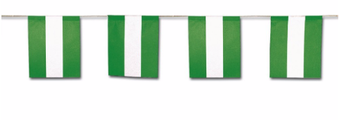 Bandera Andalucía plástico 50M. 20x30cm