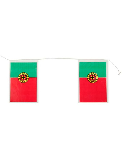 Bandera Portugal plástico 50M. 20x30cm