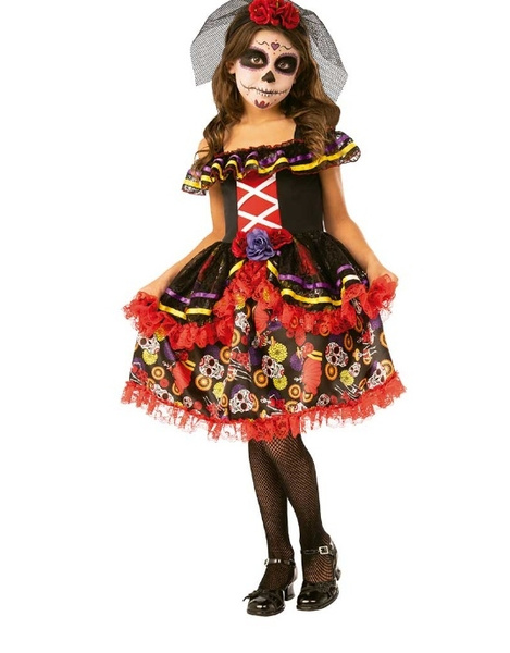Disfraz Catrinita deluxe para niña