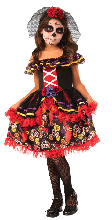 Fato de Catrinita de luxo para menina