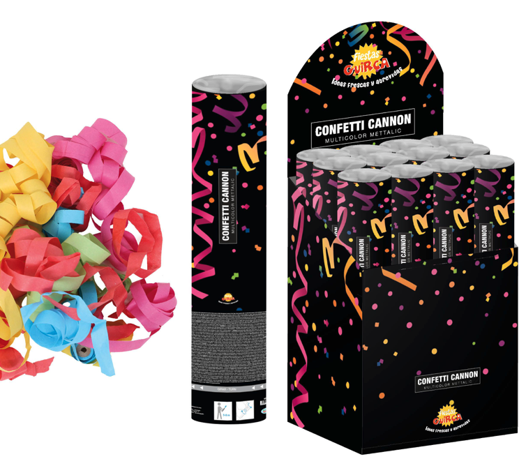 Cañón Confetti 30 cms.