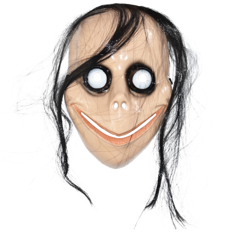 Máscara loco con pelo