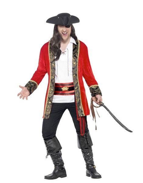 Seguro suelo Dime Disfraz Capitán Pirata para hombre luxe