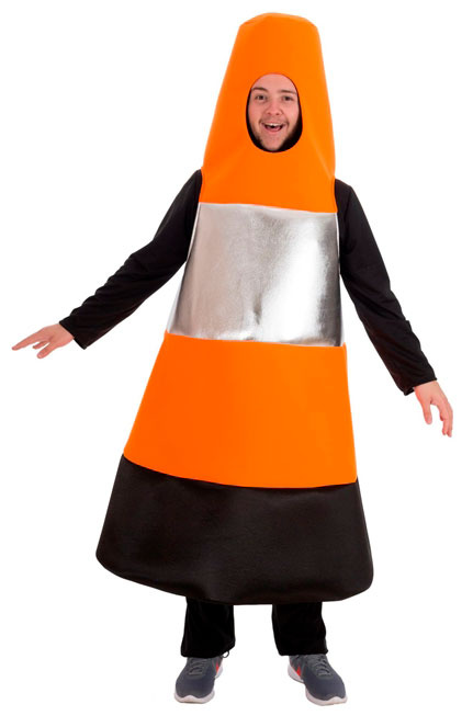 Disfraz de Cono naranja para adulto