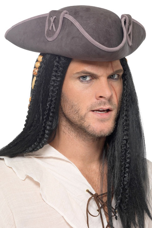 Sombrero capitán pirata colores adulto