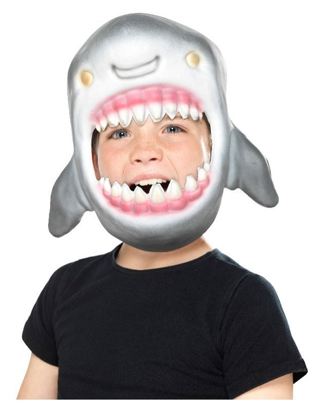 perfil longitud adyacente Máscara Tiburón goma eva infantil